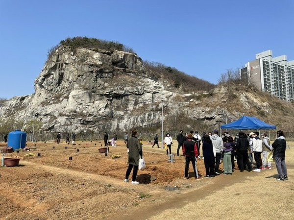 옥련동 석산 텃밭 (사진=연수구 제공)