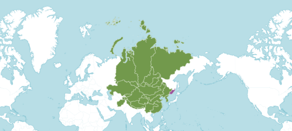 시베리아여뀌속의 전 세계 분포지역