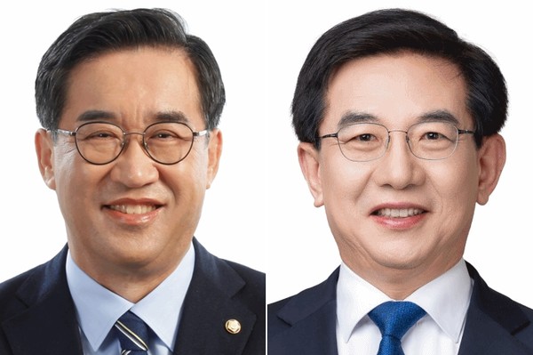 왼쪽부터 맹성규, 정일영 국회의원. 사진=중앙선관위